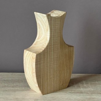 Wooden vase Zara, 25cm